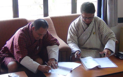 Jigme Namgyel Polytechnic and Bhutan Telecom Ltd. signed a MoU