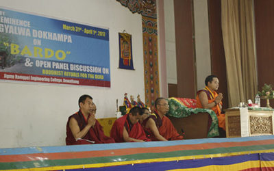 His Eminence Gyalwa Dokhampa visited JNEC for the third time