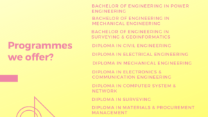 8- Programmed we offer