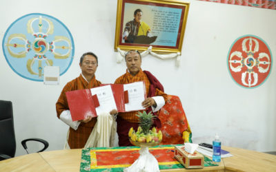 Jigme Namgyel Engineering College (JNEC) renewed and signed the MoU with National Land Commission Secretariat (NLCS) on 11th February, 2021. Hon’ble Secretary of NLCS, Dasho Pema Chewang and the President of JNEC, Dr. Andu Dukpa signed the MoU in presence of officials from both NLCS and JNEC.