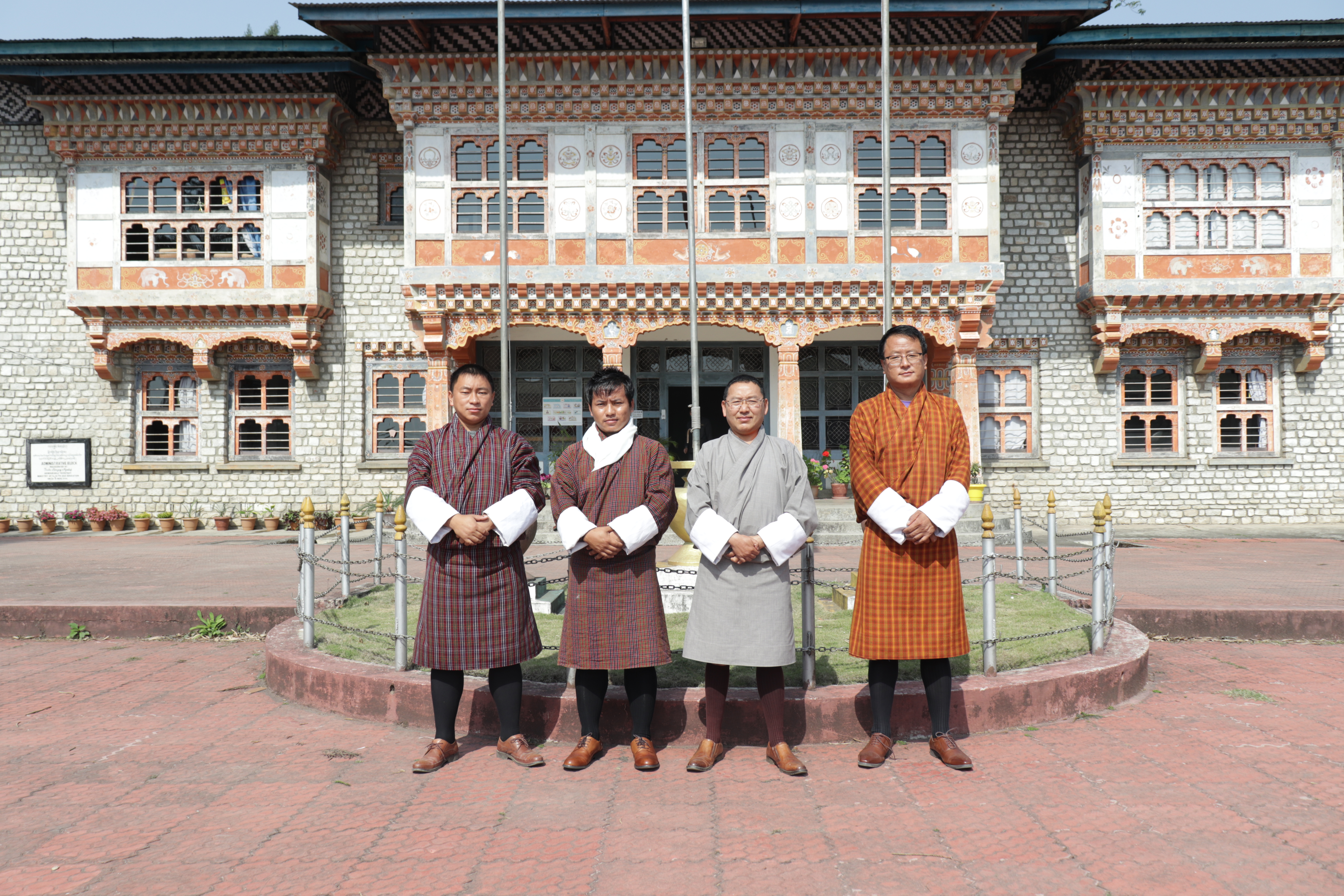 The Acting President of the College, Asst. Professor Mr. Karma Drukpa welcomed Mr. Rigden Yoezer Tenzin by offering Tashi Khadar on 3rd April, 2021.