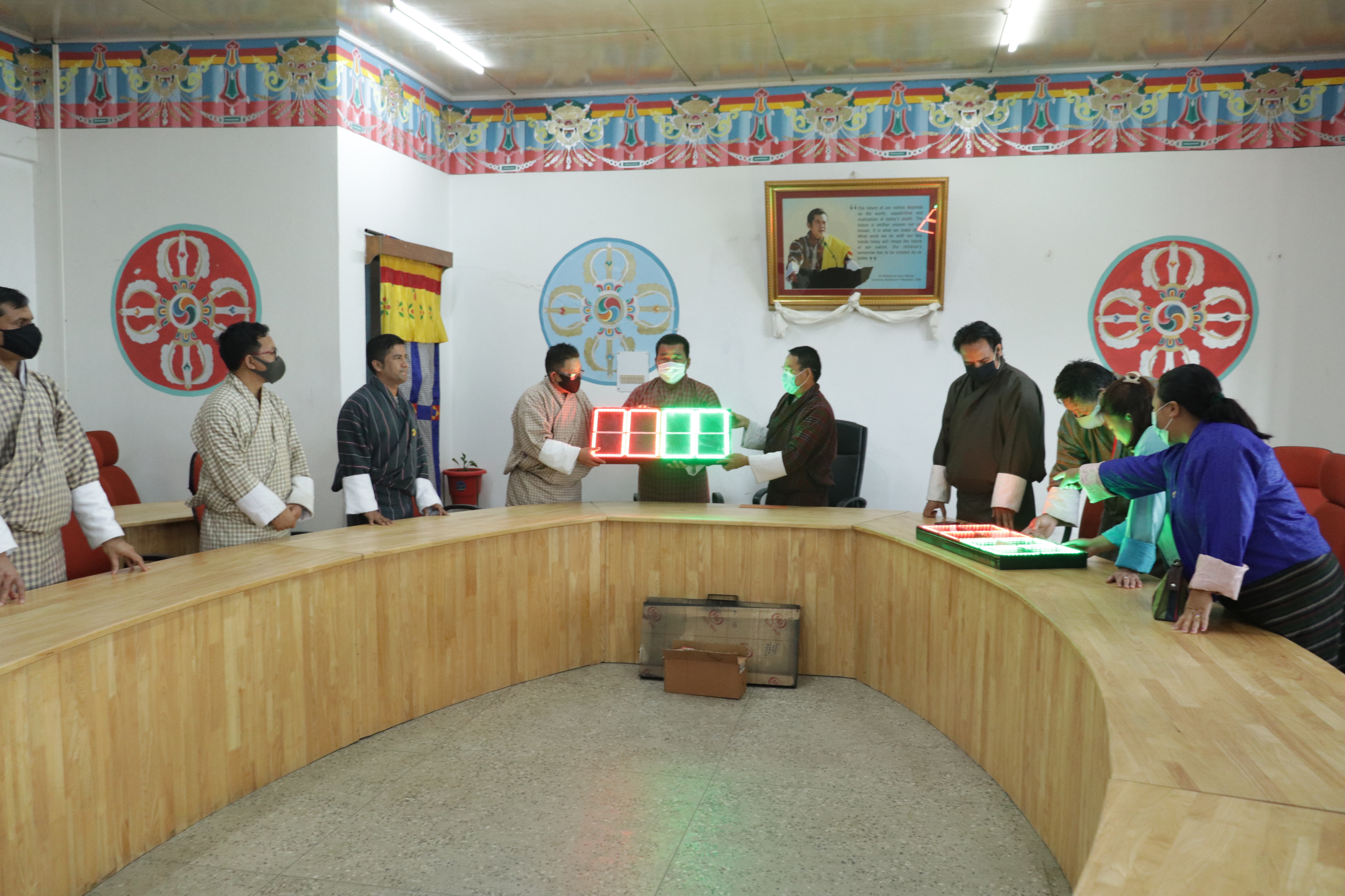 JNEC Donates Electronic Substitution Board to Dy. Chief DEO