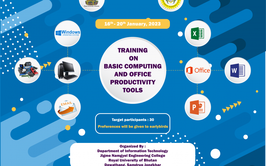 training on Basic Computing and Office Productivity tools