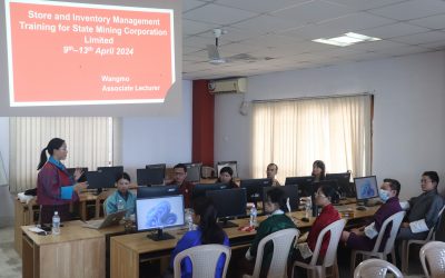 Store and Inventory Management Training for the State Mining Corporation Limited (SMCL)